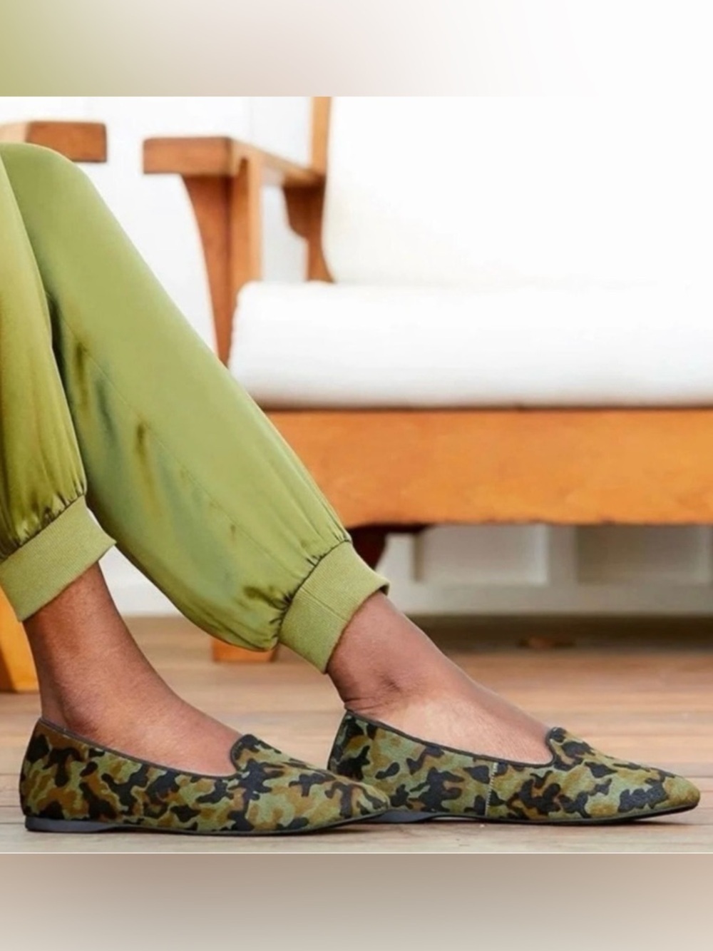 BIRDIES | The Blackbird aka The Night Owl in Camo Calf Hair Shoes Loafers‎ Sz. 7